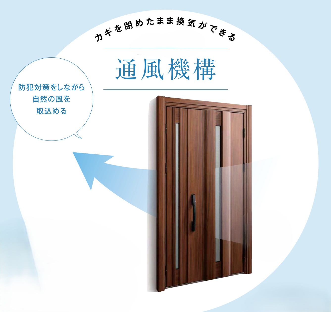 通風タイプ玄関ドア