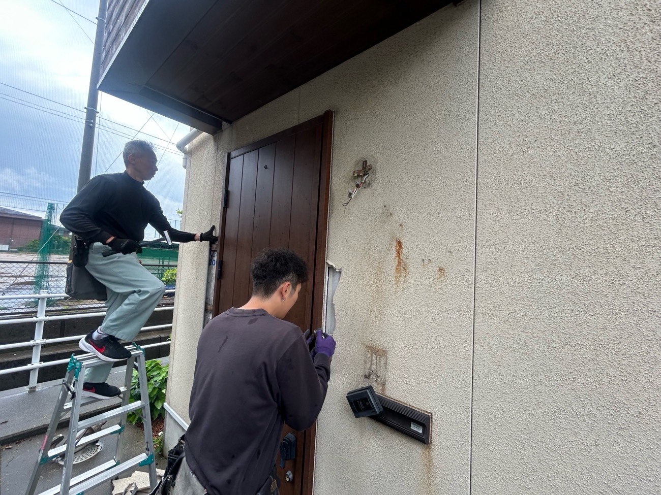 N様邸解体工事作業中