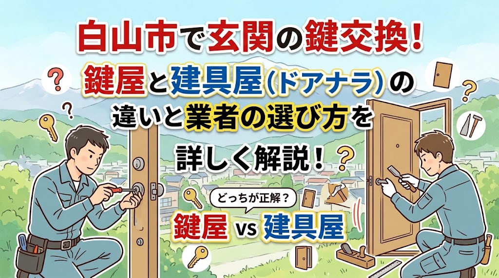 白山市鍵交換アイキャッチ画像